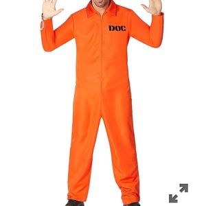 Mens One Size Prisoner zip up Costume.